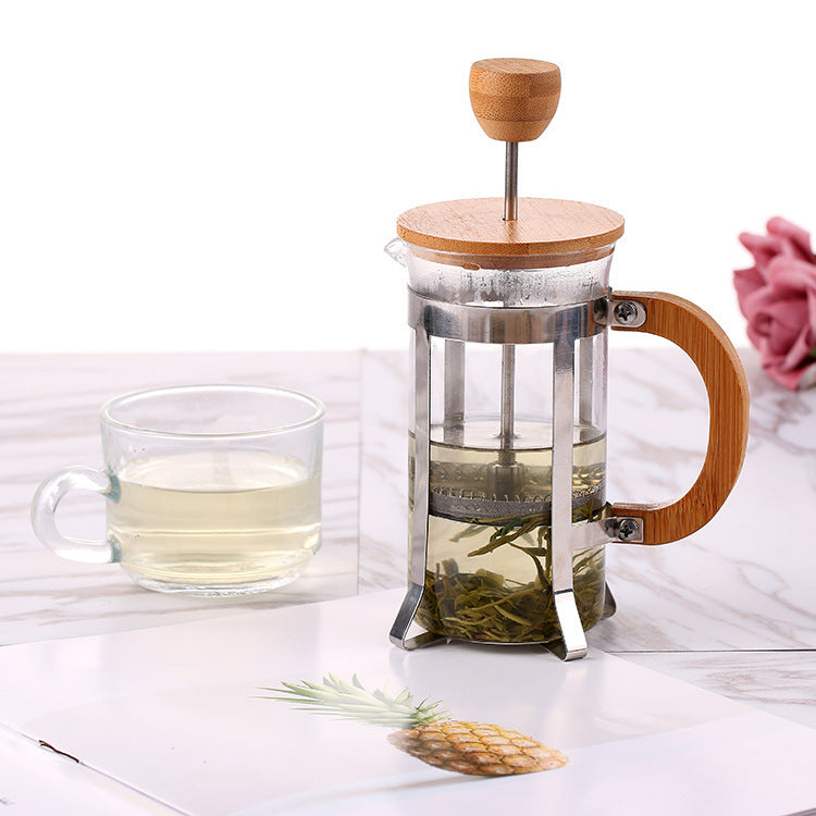 Hand Pressure Coffee Pot Tea Maker Household Teapot Health Flower Teapot