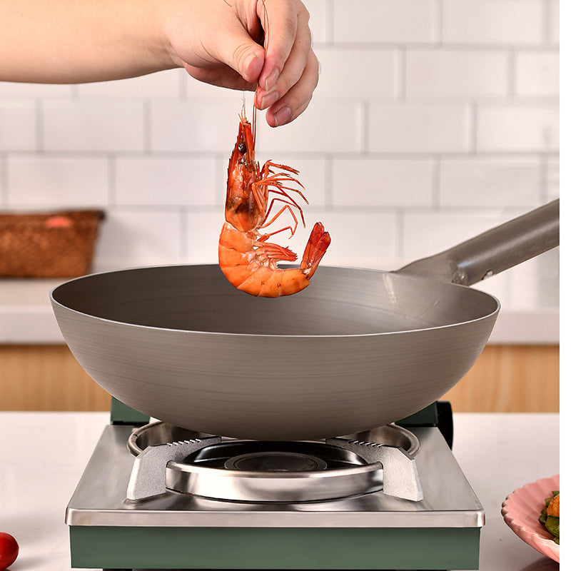 Pure Titanium Frying Pan Without Coating And Non-stick